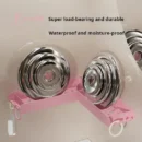 Suction cup storage rack (2 white + 2 pink)