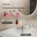 Suction cup storage rack (2 white + 2 pink)