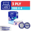 Vinda Deluxe 3 Ply Soft Pack Facial Tissue